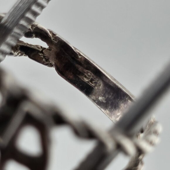 Narcotics Anonymous Sterling Silver Rope Ring  925 NA Size 6.25 Tapered Sober - Picture 9 of 9